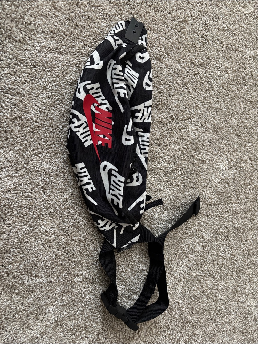 Nike Black Pack with Red and White Logo Print